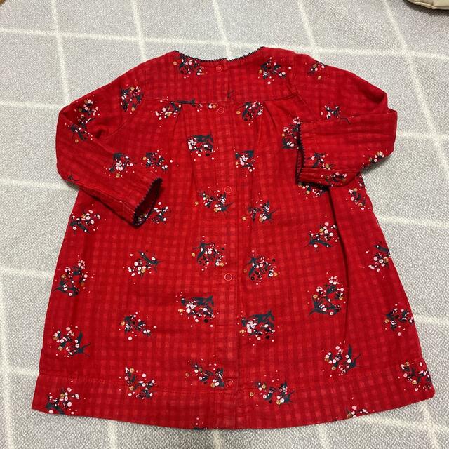 PETIT BATEAU(プチバトー)のPETIT BATEAU ワンピース 18m/81cm キッズ/ベビー/マタニティのベビー服(~85cm)(ワンピース)の商品写真