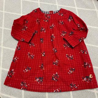 プチバトー(PETIT BATEAU)のPETIT BATEAU ワンピース 18m/81cm(ワンピース)