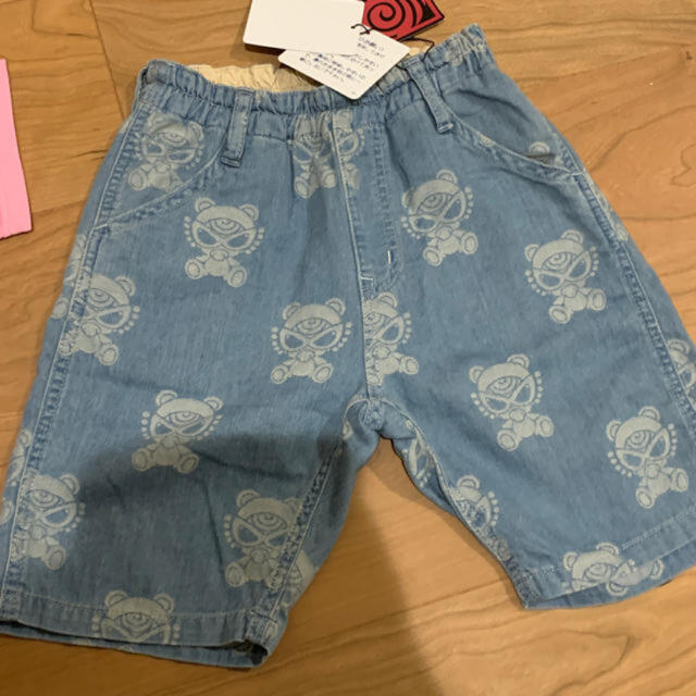 新品　デニム　パンツ　120  テディ　ハーパン