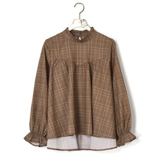 ダブルクローゼット(w closet)のw closetチェックブラウス(シャツ/ブラウス(長袖/七分))