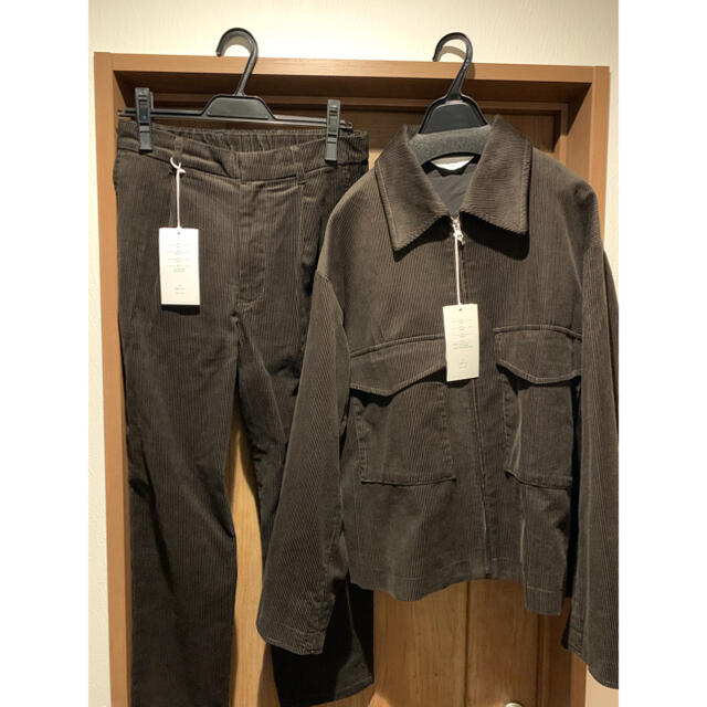 【WYM LIDNM】RAYON 11W CORDUROY ZIP OUTER