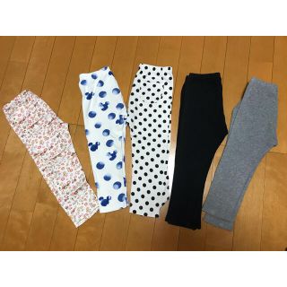 ユニクロ(UNIQLO)のUNIQLO レギンス　90  ５枚セット(パンツ/スパッツ)