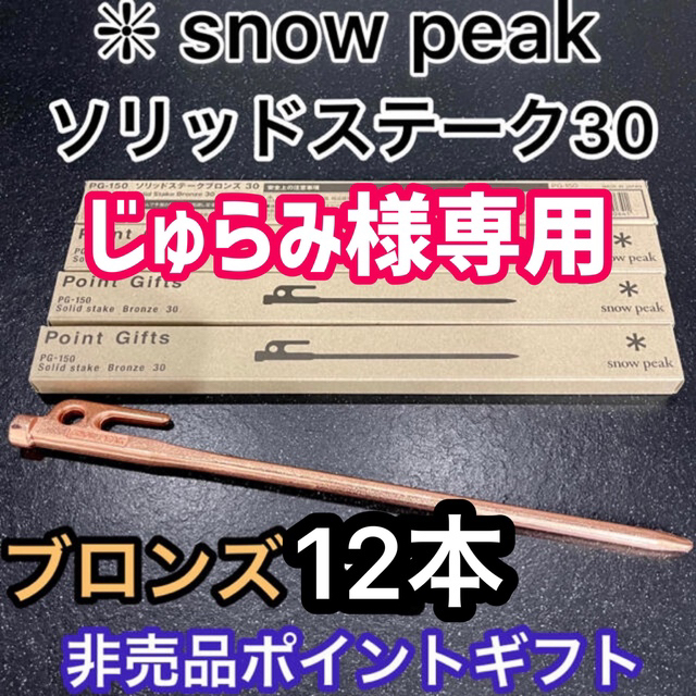 じゅらみ様専用⭐️スノーピークソリッドステーク30⭐️ブロンズ じゅらみ様専用⭐️スノーピークソリッドステーク30⭐️ブロンズ