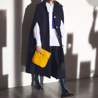 マルニ(Marni)のplan c 2020AW ウールロングケープコート 試着のみ サイズ36(ロングコート)