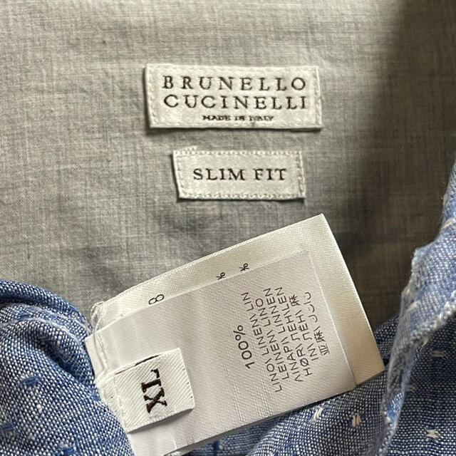 BRUNELLO CUCINELLI(ブルネロクチネリ)のブルネロクチネリ 麻リネン 長袖シャツ メンズ メンズのトップス(シャツ)の商品写真