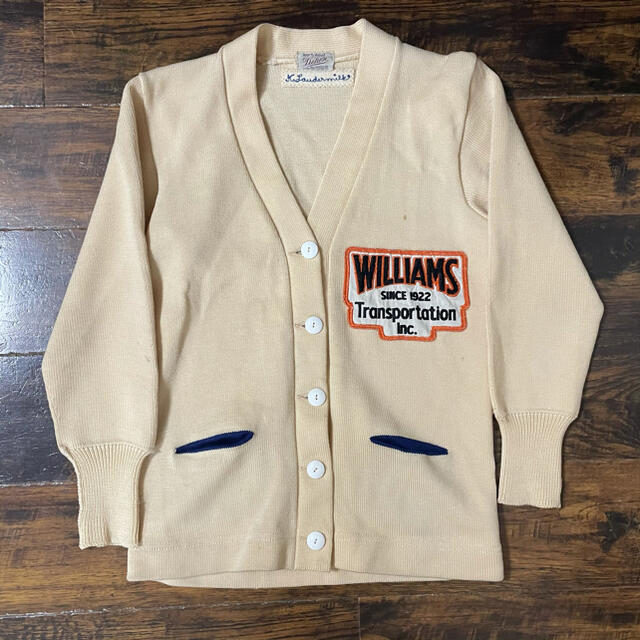 RRL   希少 s Vintage ウール レタード カレッジ カーディガン USAの