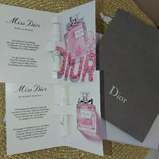 ディオール(Dior)のDIOR 香水  ミスディオール サンプル2点と巾着のセット(香水(女性用))