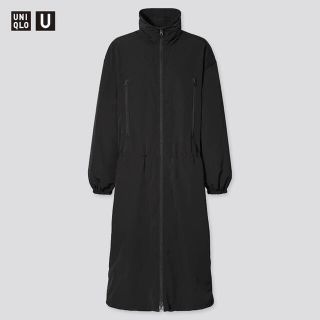 ユニクロ(UNIQLO)のユニクロユー　ナイロンフーデットコート　新品未使用(ロングコート)