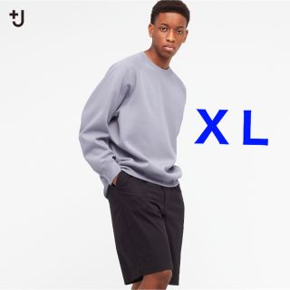 ユニクロ(UNIQLO)のユニクロ　＋Ｊ　ドライスウェットシャツ　グレー ＸＬ(スウェット)