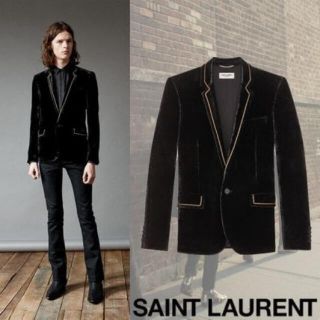 サンローラン(Saint Laurent)のサンローラン　ベルベットジャケット(テーラードジャケット)