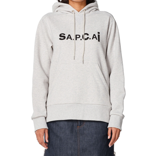 sacai(サカイ)の2021 A.P.C.×sacai フーディー グレー メンズのトップス(パーカー)の商品写真