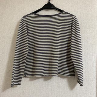 ユニクロ(UNIQLO)のユニクロ　ボーダー長袖(カットソー(長袖/七分))