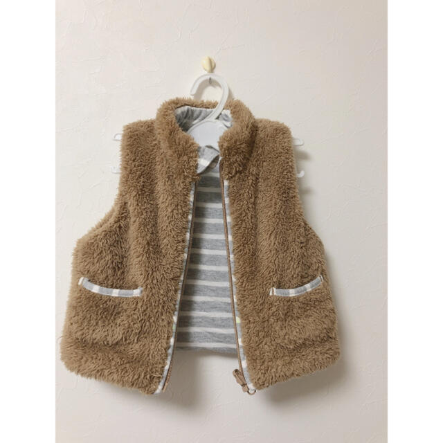 キムラタン(キムラタン)のapres les cours モコモコベスト キッズ/ベビー/マタニティのキッズ服男の子用(90cm~)(ジャケット/上着)の商品写真