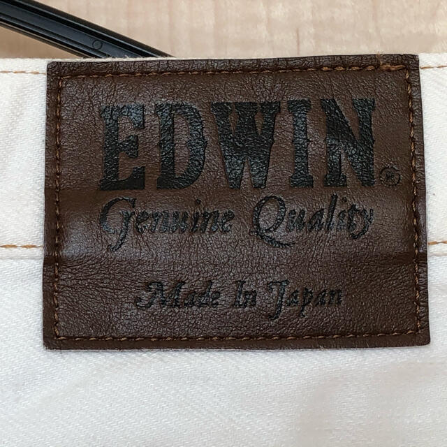 EDWIN(エドウィン)のエルフ様専用　EDWIN  エドウィン　デニム　ハーフ　白色　L メンズのパンツ(デニム/ジーンズ)の商品写真