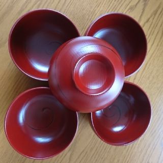 汁椀  布袋型  5客セット  A(食器)