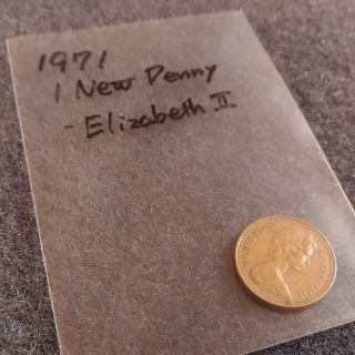1ニューペニー　エリザベス二世　1971(貨幣)
