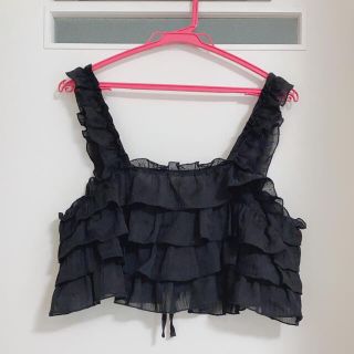 ダブルクローゼット(w closet)のw closet  フリル ビスチェ(シャツ/ブラウス(半袖/袖なし))