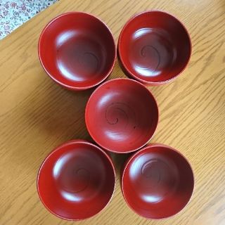 汁椀  布袋型  5客セット  B  (食器)