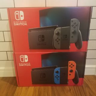 ニンテンドースイッチ(Nintendo Switch)のNintendo Switch ネオン グレー セット 新品(家庭用ゲーム機本体)