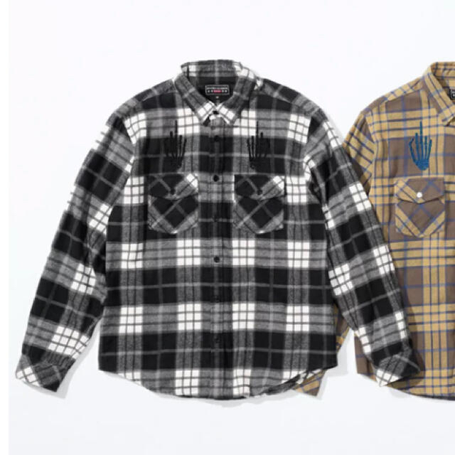 Supreme - Supreme HYSTERIC GLAMOUR ネルシャツ Lの通販 by fearsraf