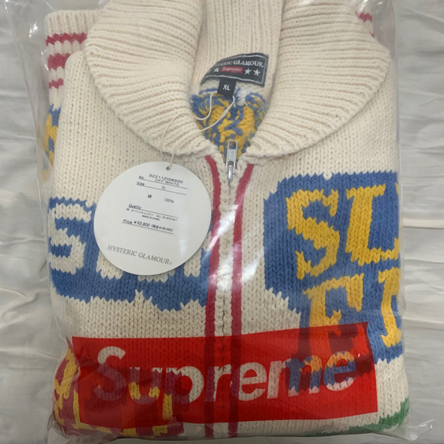 Supreme(シュプリーム)のSupreme HYSTERIC Logos Zip Up Sweater メンズのトップス(ニット/セーター)の商品写真