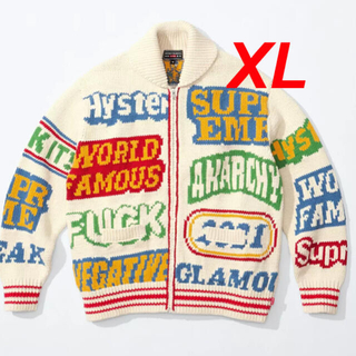 シュプリーム(Supreme)のSupreme HYSTERIC Logos Zip Up Sweater(ニット/セーター)