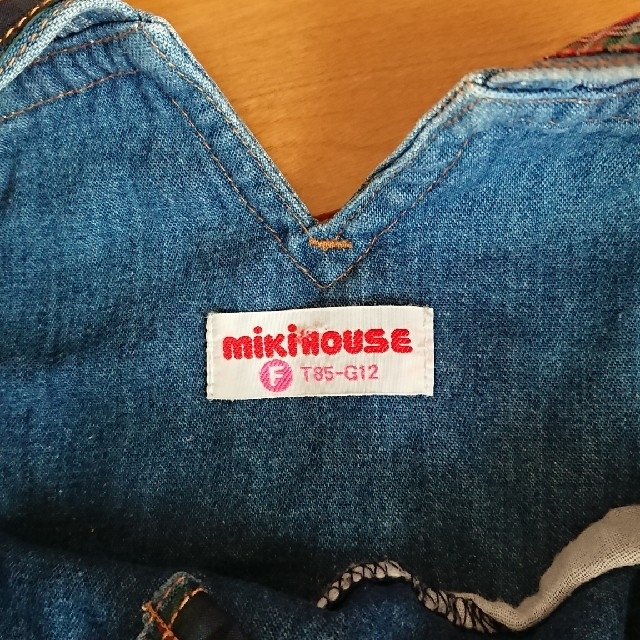 mikihouse(ミキハウス)のミキハウス オーバーオール 85サイズ キッズ/ベビー/マタニティのベビー服(~85cm)(ワンピース)の商品写真