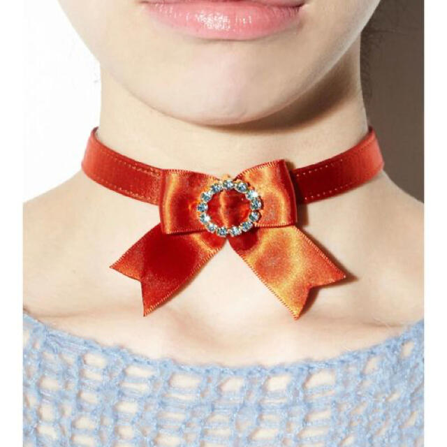 PAMEO POSE(パメオポーズ)のNoble Ribbon Choker レディースのアクセサリー(ネックレス)の商品写真