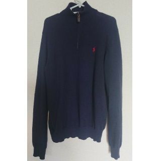 ポロラルフローレン(POLO RALPH LAUREN)のラルフローレン ハーフジップセーター ウール100%(ネイビー)処分価格(ニット/セーター)