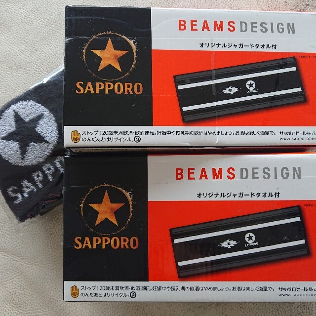 BEAMS(ビームス)のSAPPORO☆BEAMSコラボタオル３枚 インテリア/住まい/日用品の日用品/生活雑貨/旅行(タオル/バス用品)の商品写真