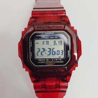 ジーショック(G-SHOCK)のやまおとこ様専用 G-5600E タフソーラー スケルトンレッド カスタム(腕時計(デジタル))