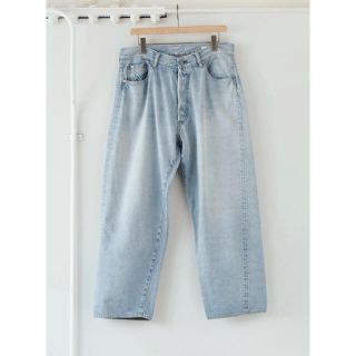 コモリ(COMOLI)のCOMOLI 21SS デニム5Pパンツ ブリーチ サイズ3 新品未使用(デニム/ジーンズ)