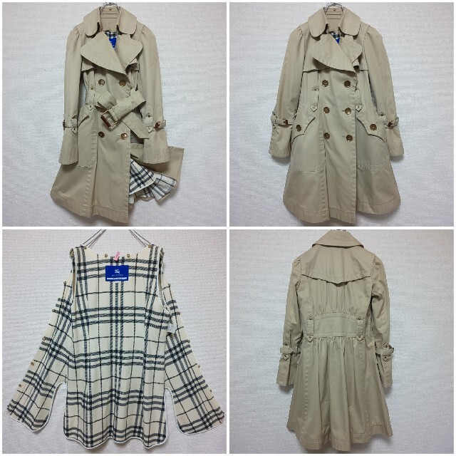 美品/希少】バーバリーブルーレーベル ライナー付 トレンチ 美品/希少】バーバリーブルーレーベル ライナー付 トレンチ