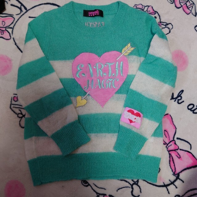 EARTHMAGIC(アースマジック)のEARTHMAGIC☆*°薄手セーター キッズ/ベビー/マタニティのキッズ服女の子用(90cm~)(ニット)の商品写真