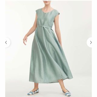 マックスマーラ(Max Mara)のMaxMara WEEKEND  リネン　ワンピース(ロングワンピース/マキシワンピース)