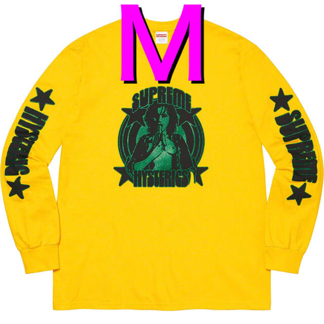 Supreme(シュプリーム)の【M】Supreme HYSTERIC GLAMOUR L/S Tee 黄色 メンズのトップス(Tシャツ/カットソー(七分/長袖))の商品写真