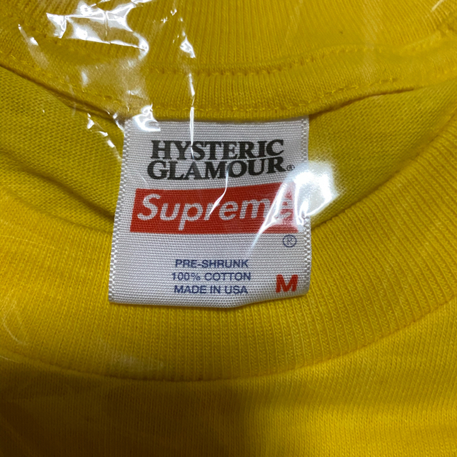 Supreme(シュプリーム)の【M】Supreme HYSTERIC GLAMOUR L/S Tee 黄色 メンズのトップス(Tシャツ/カットソー(七分/長袖))の商品写真