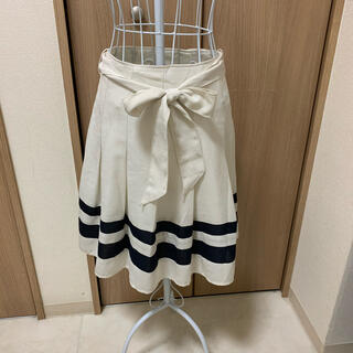 ♡ベルト付きリネンスカート♡(ひざ丈スカート)
