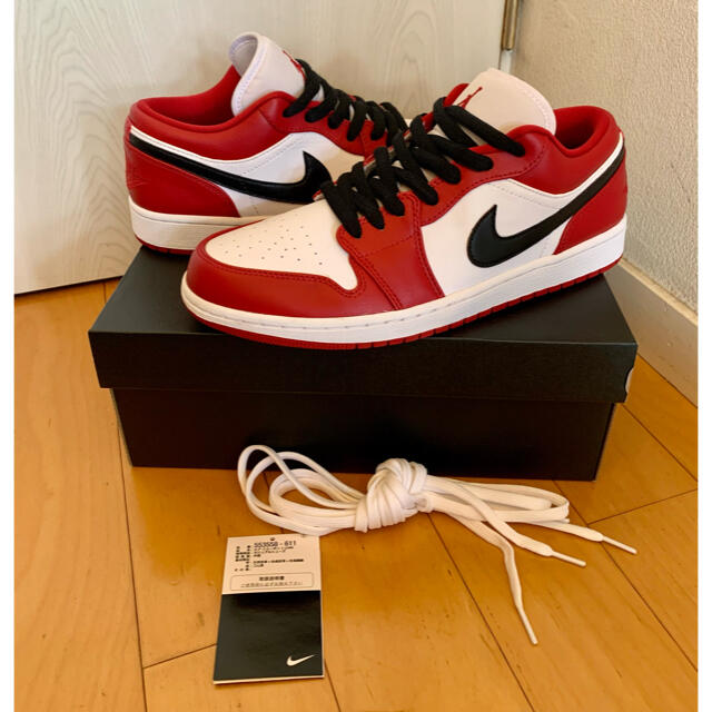 NIKE AIR JORDAN1 LOW シカゴ28cm ペイントカスタム美