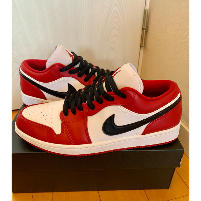 NIKE AIR JORDAN1 LOW シカゴ28cm ペイントカスタム美