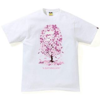 アベイシングエイプ(A BATHING APE)のSAKURA TEE WHITE L(Tシャツ/カットソー(半袖/袖なし))