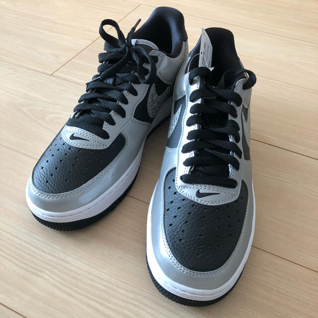 NIKE AIR FORCE 1 SILVER SNAKE 黒蛇　27.5cm靴/シューズ