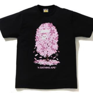 アベイシングエイプ(A BATHING APE)のBAPE SAKURA APE HEAD TEE 桜Tシャツ M(Tシャツ/カットソー(半袖/袖なし))