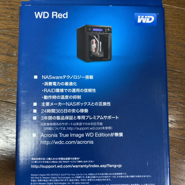 WD30EFRX ［WD Red 3TB］サーバー用ハードディスク スマホ/家電/カメラのPC/タブレット(PC周辺機器)の商品写真