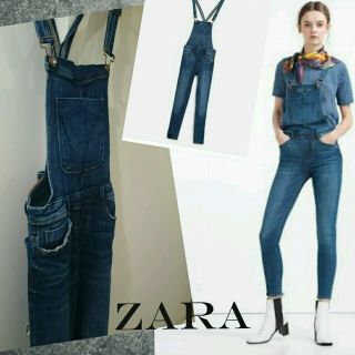 ザラ(ZARA)のZARA★デニムサロペット  M(サロペット/オーバーオール)