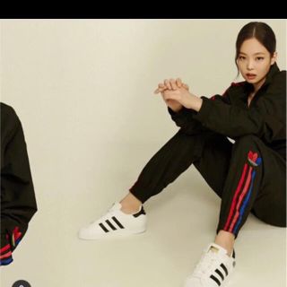 アディダス(adidas)のBLACKPINK着　アディダス　トラックパンツ　S ダグ付き(その他)