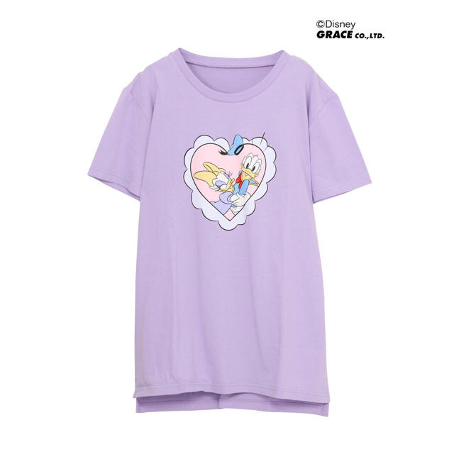 merry jenny(メリージェニー)のハートフリルDONALD&DAISYTシャツ レディースのトップス(Tシャツ(半袖/袖なし))の商品写真