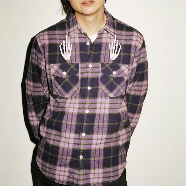 Supreme®/HYSTERIC GLAMOUR Plaid 黒　Lサイズ