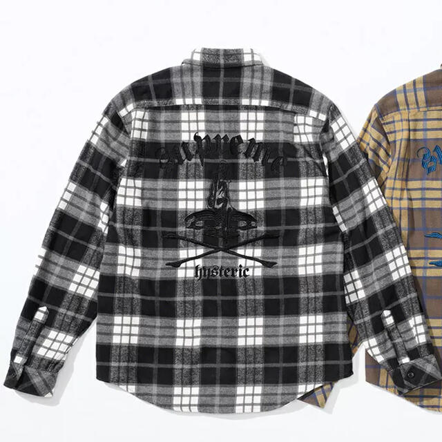 Supreme®/HYSTERIC GLAMOUR Plaid 黒　Lサイズ