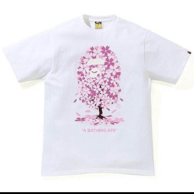 トップスbape sakura tee エイプ　桜tee